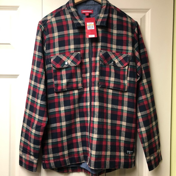 Union Bay flannel zip up shirt NWT - Picture 4 of 5